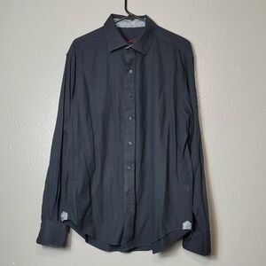 ROBERT GRAHAM Black- Paisley Button Shirt Men's Size XL Black